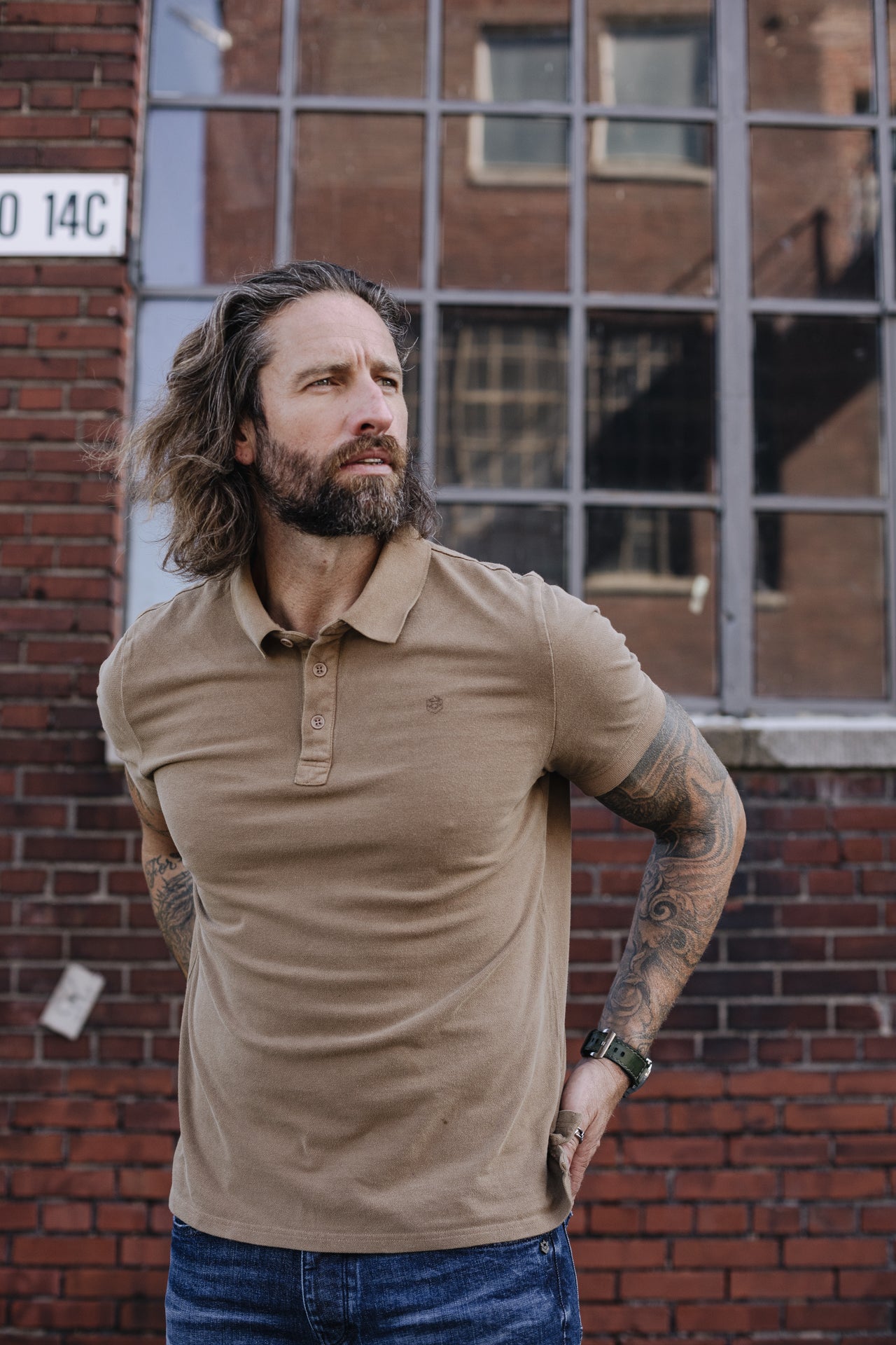 

Besticktes Poloshirt Herren Tadley Icon rubber | Freeman T. Porter