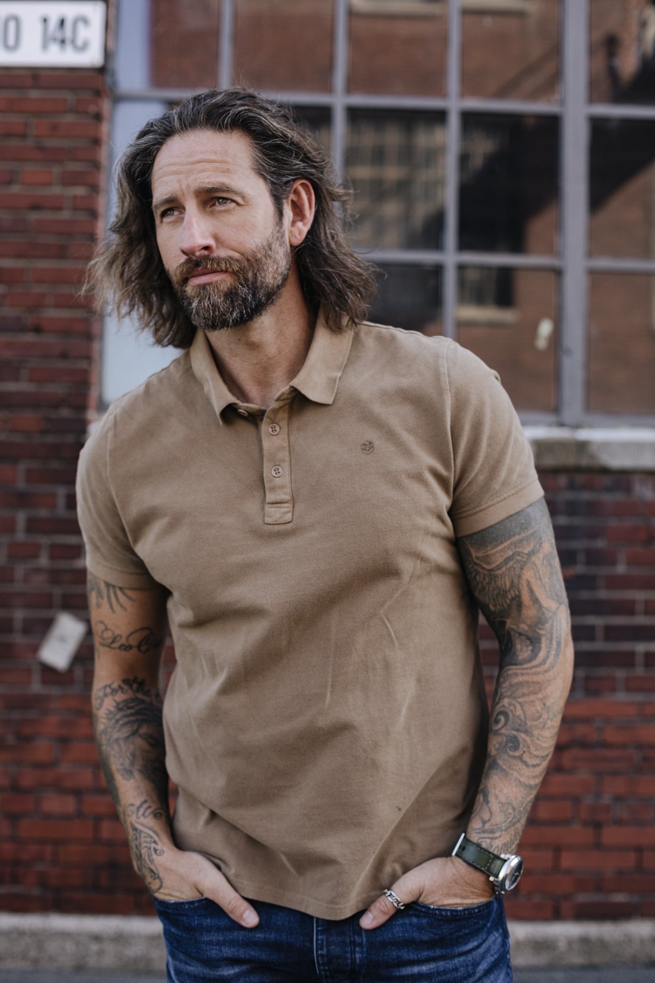 

Besticktes Poloshirt Herren Tadley Icon rubber | Freeman T. Porter