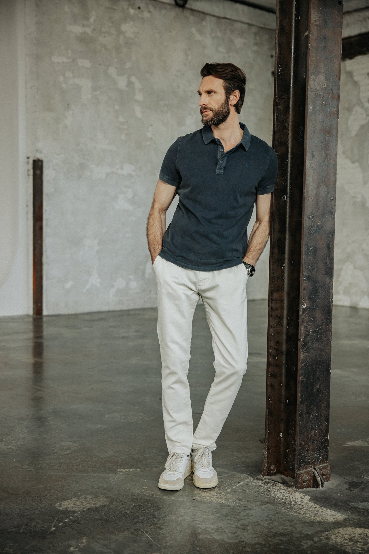 

Embroidered polo Men Tadley Icon peacoat | Freeman T. Porter