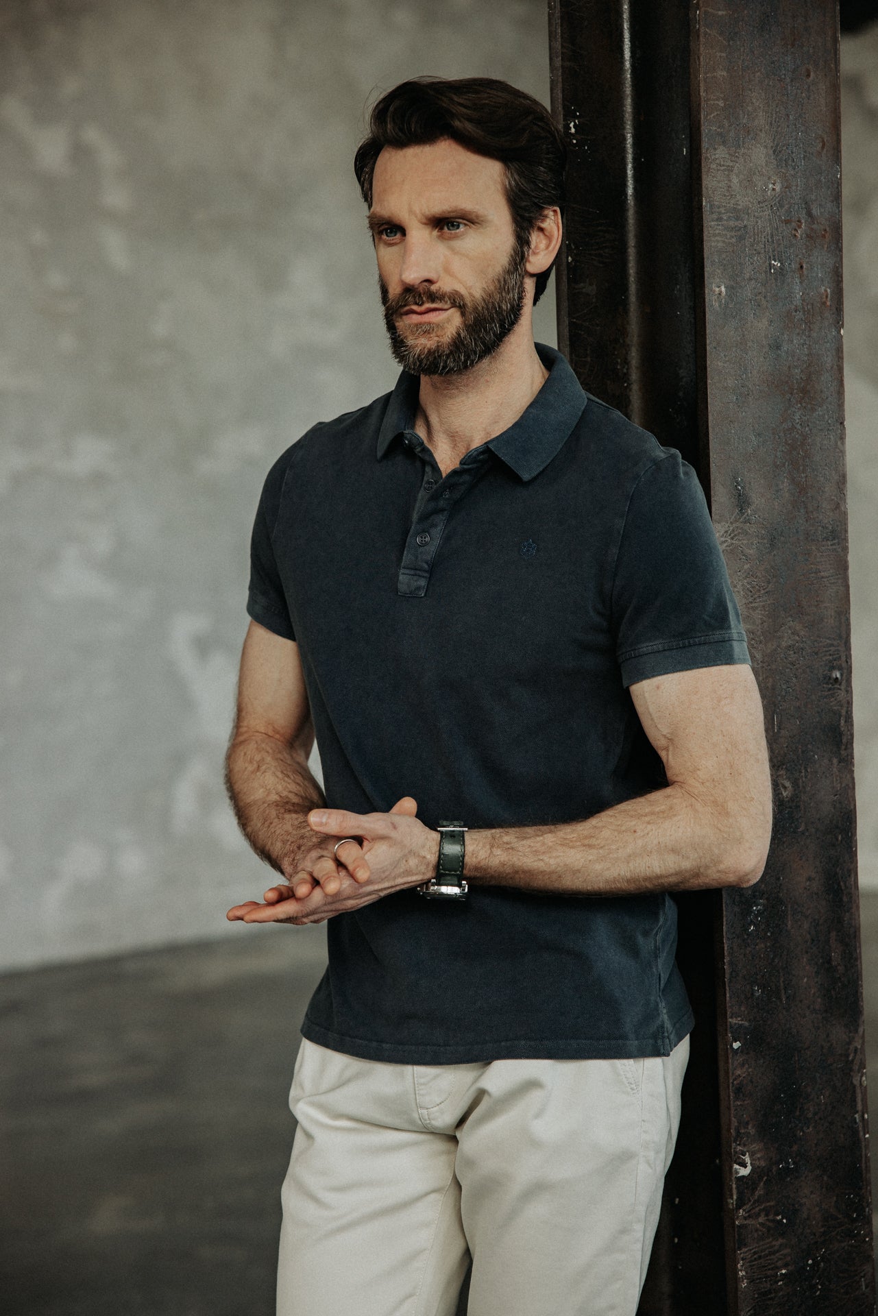 

Embroidered polo Men Tadley Icon peacoat | Freeman T. Porter