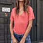 

T-Shirt manches courtes Femme Tobby Fancy hot coral | Freeman T. Porter