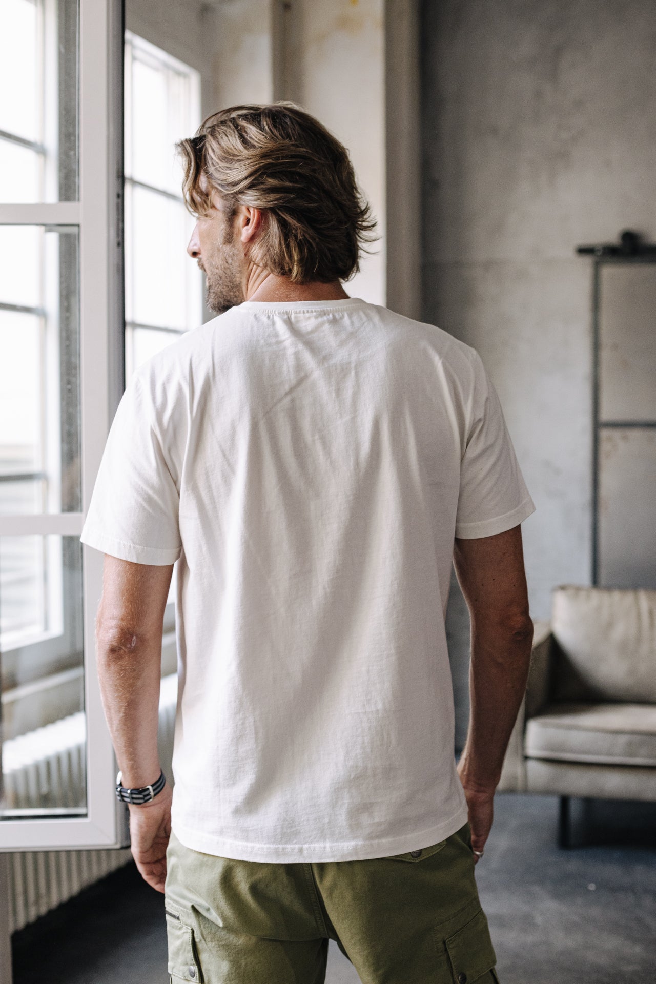 

T-Shirt col V Men Ivander Chill egret | Freeman T. Porter