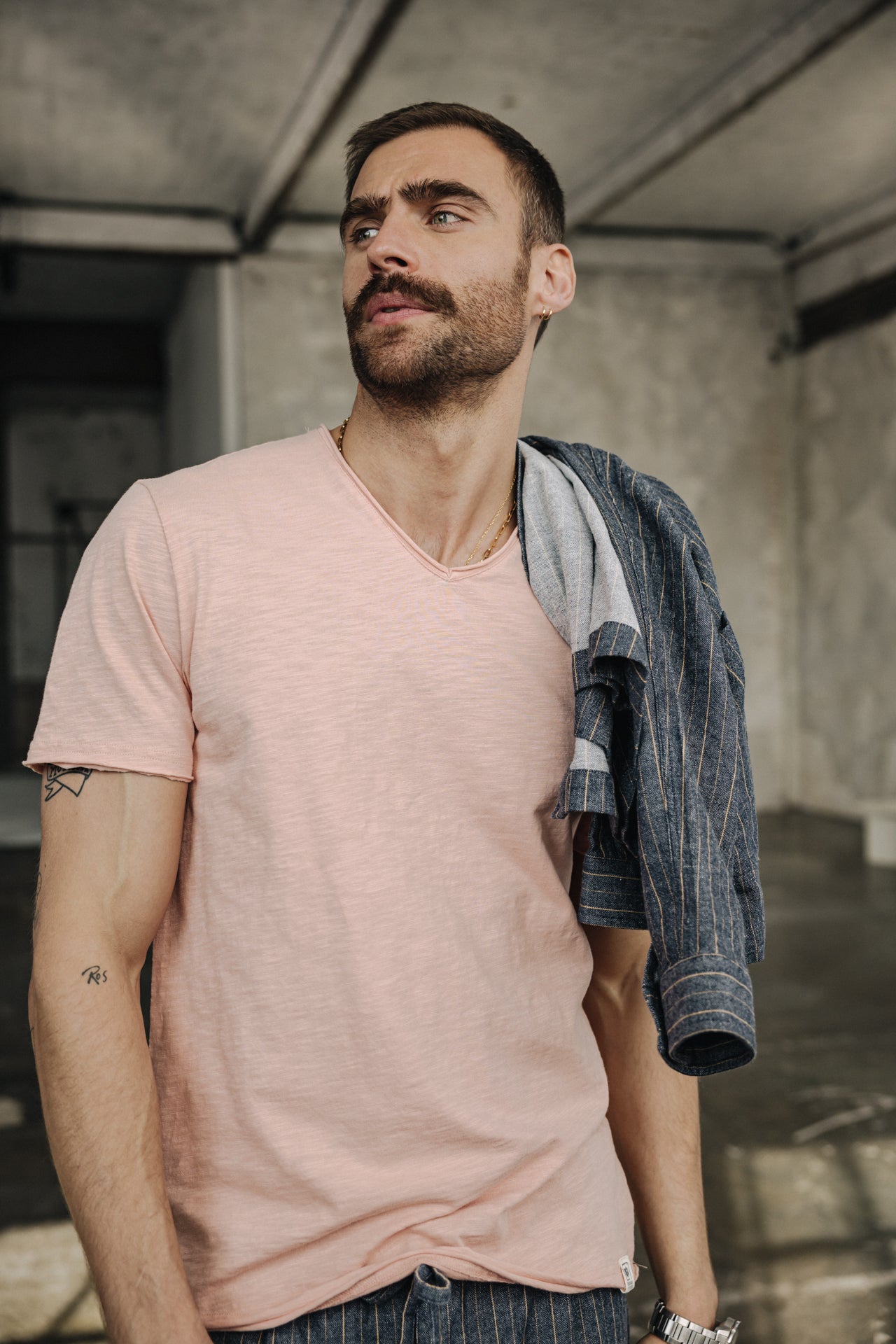

T-shirt Men Leandro Kansas dusty pink | Freeman T. Porter