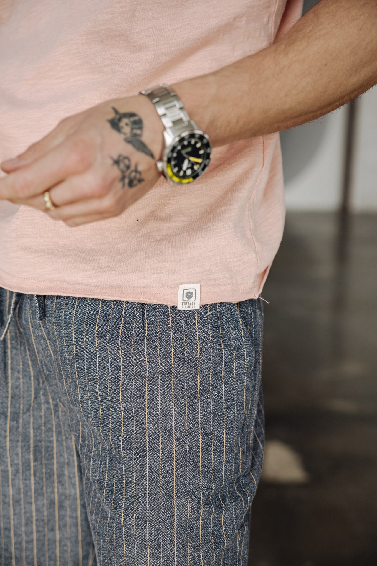 

T-shirt Men Leandro Kansas dusty pink | Freeman T. Porter