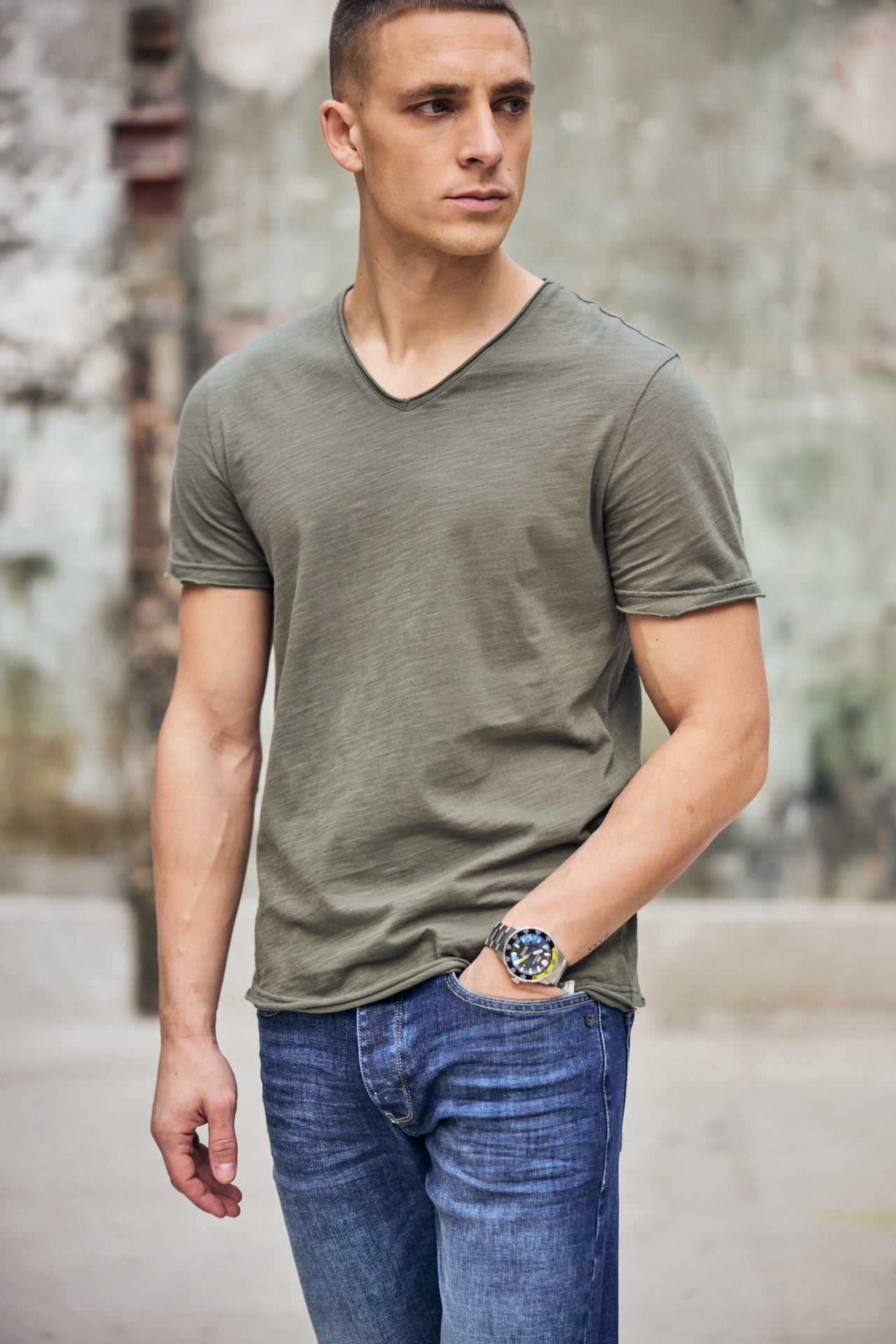 

T-shirt Homme Leandro Kansas deep lichen green | Freeman T. Porter