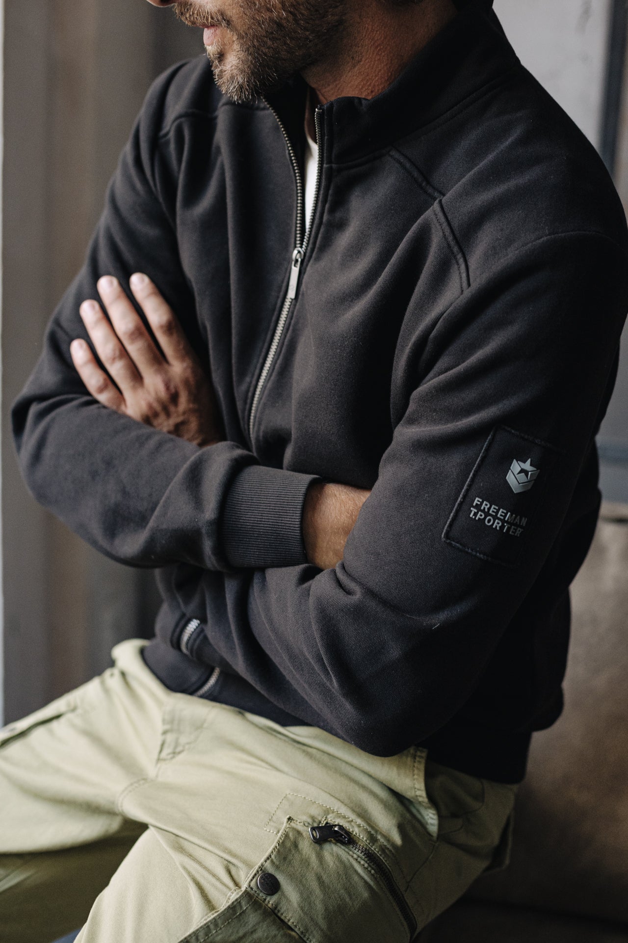 

Gilet zippé Homme Sully Snug black | Freeman T. Porter