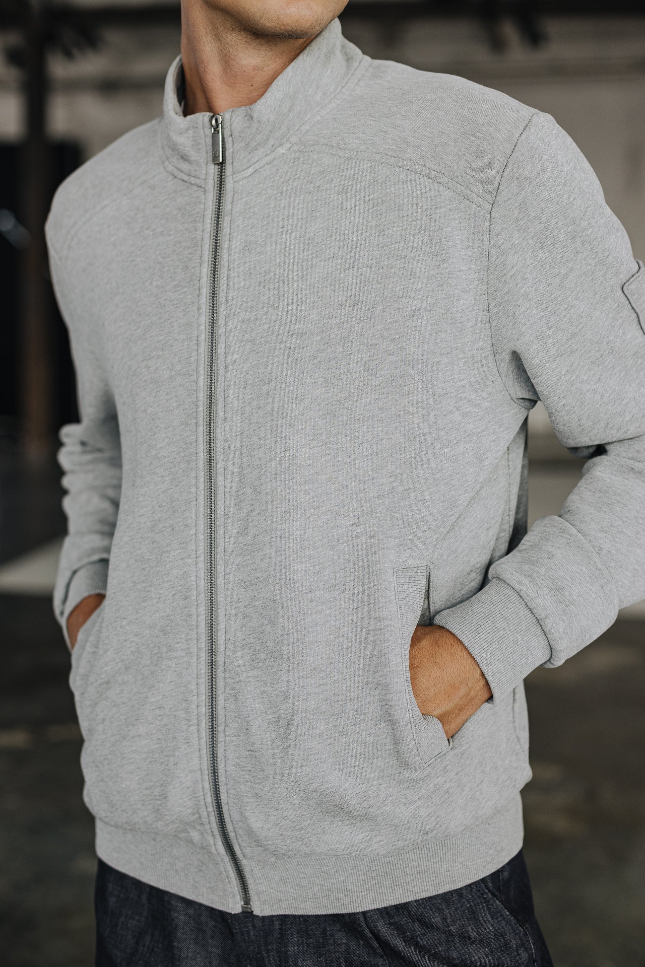 

Gilet zippé Homme Sully Snug dark grey melange | Freeman T. Porter