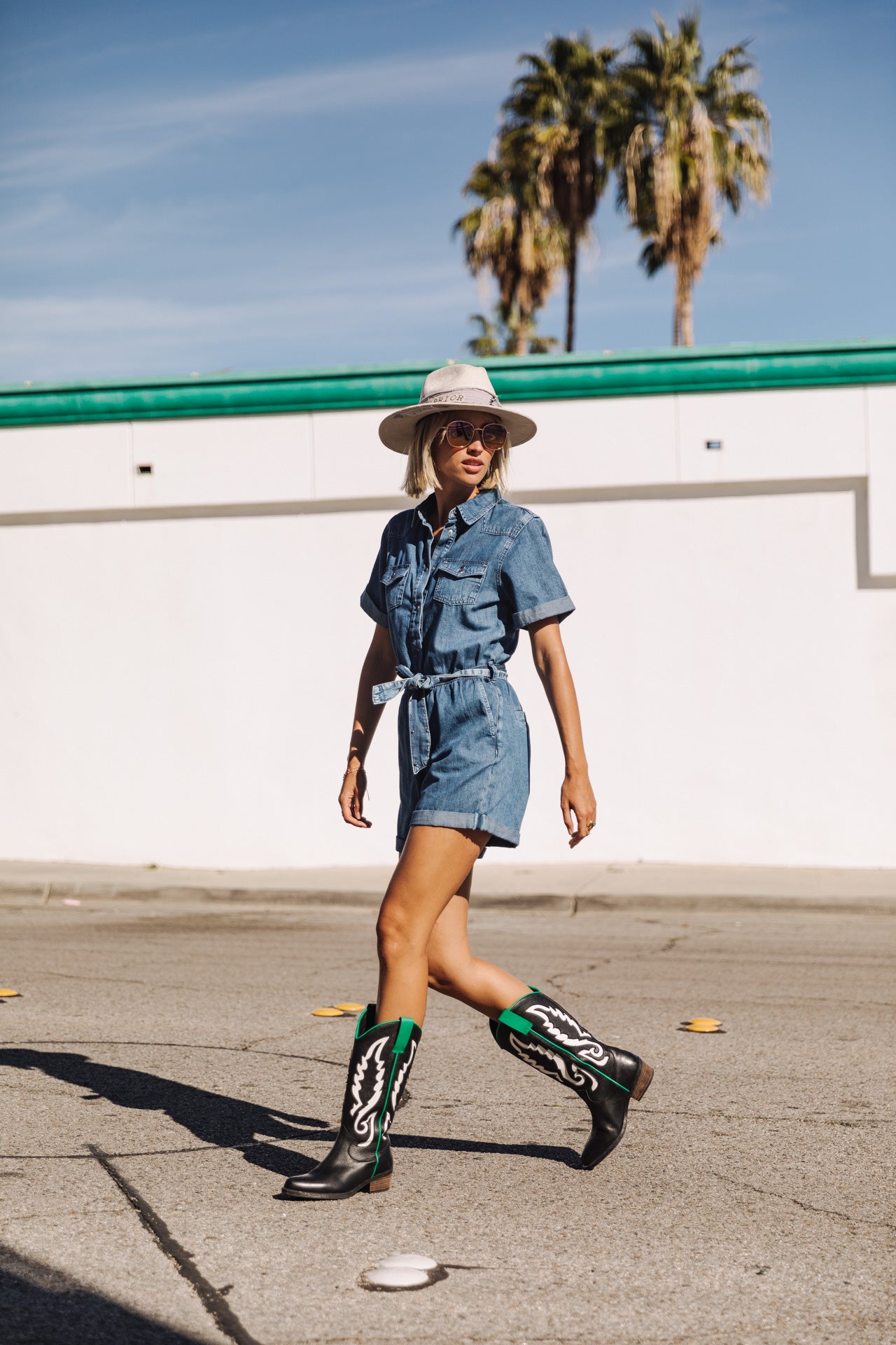 

Combishort Frau Edna Denim manzana med | Freeman T. Porter