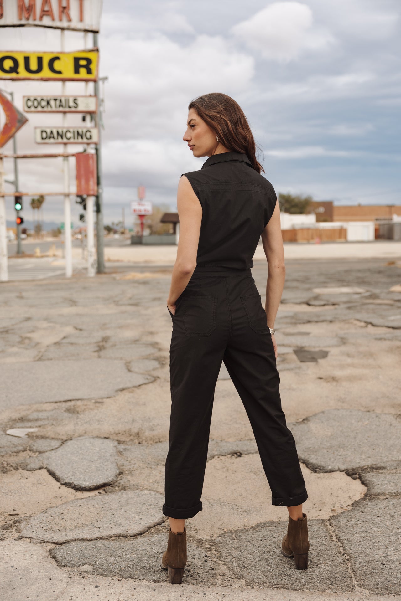 

Combinaison zippée Femme Martha Calvi black | Freeman T. Porter