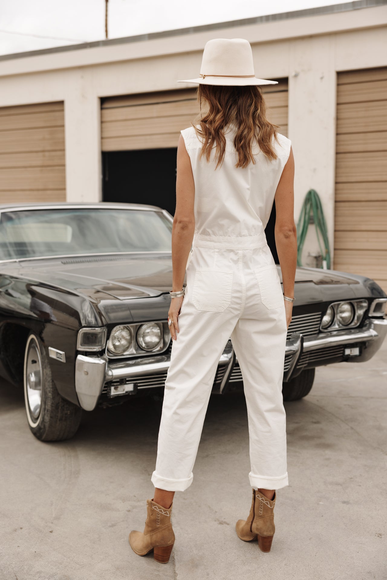 

Zipped jumpsuit Woman Martha Calvi bright white | Freeman T. Porter