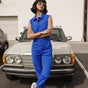 

Zipped jumpsuit Woman Martha Calvi dazzling blue | Freeman T. Porter
