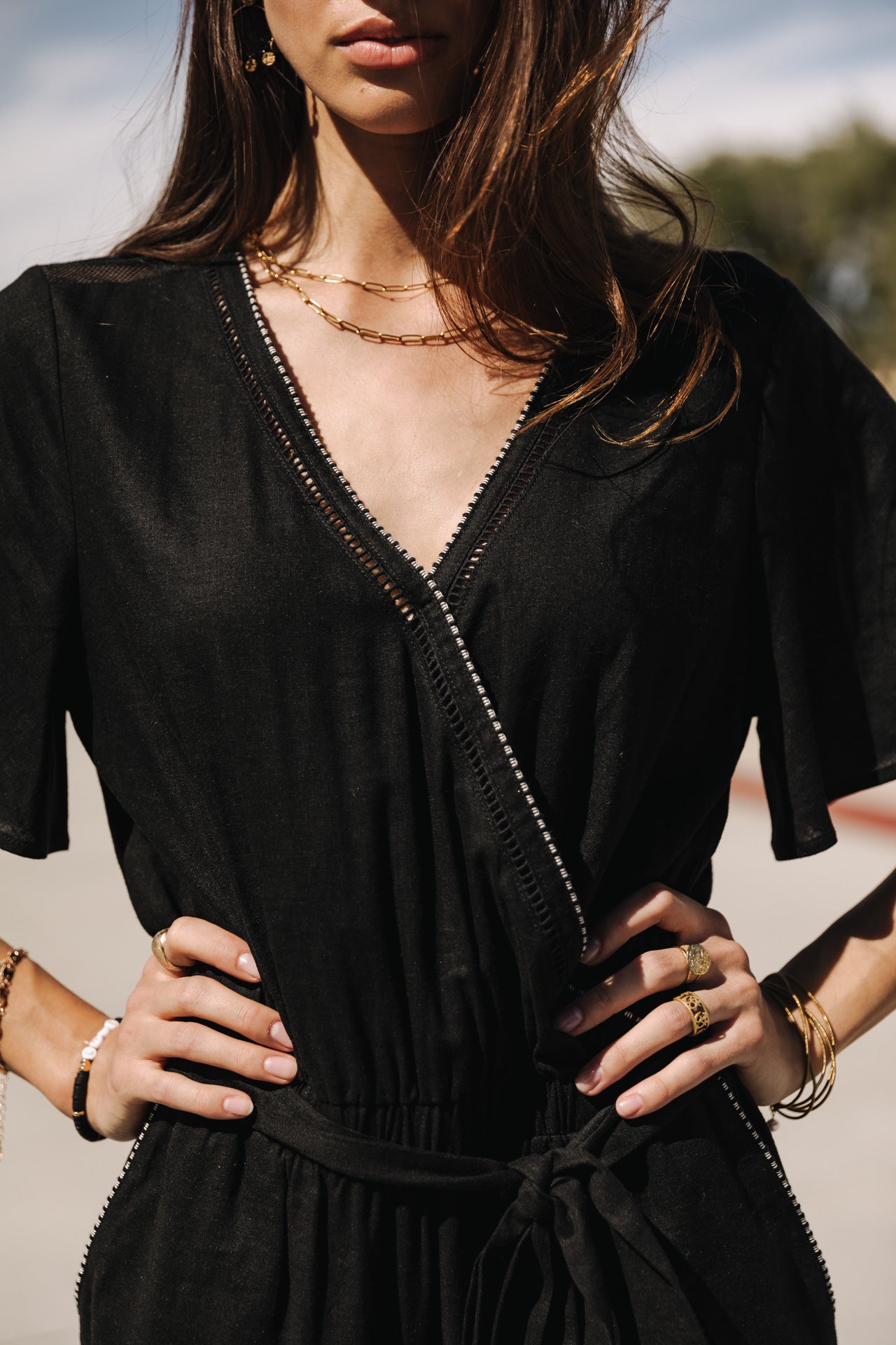 

Combinaison Woman Lisanne Plain Color black | Freeman T. Porter
