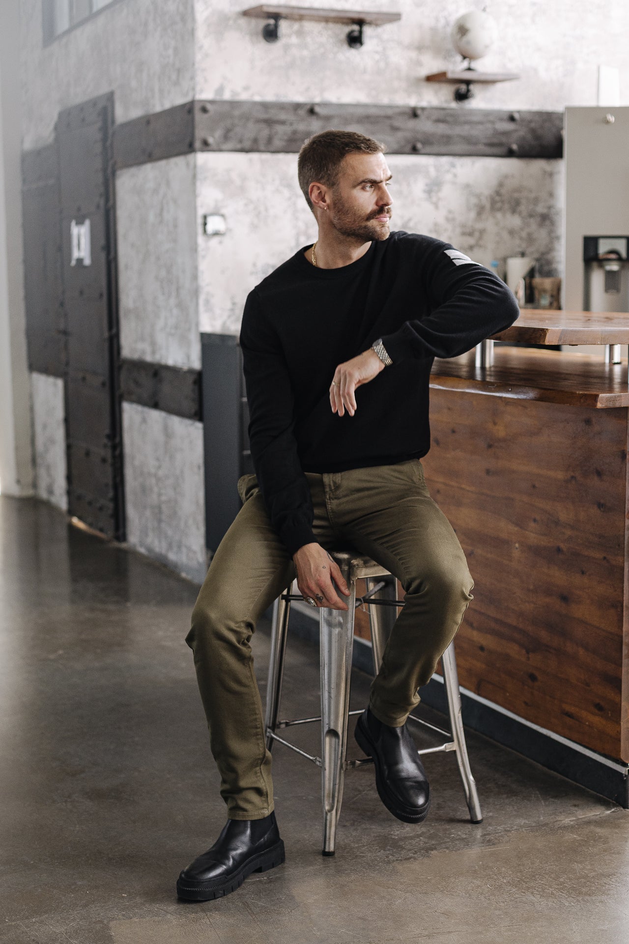 

Pull col rond Homme Sonny Conwy black | Freeman T. Porter