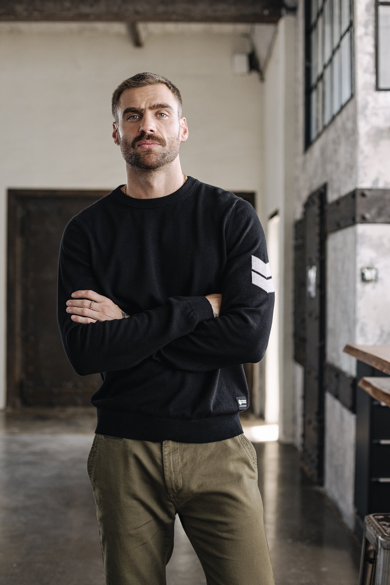 

Pull col rond Homme Sonny Conwy black | Freeman T. Porter