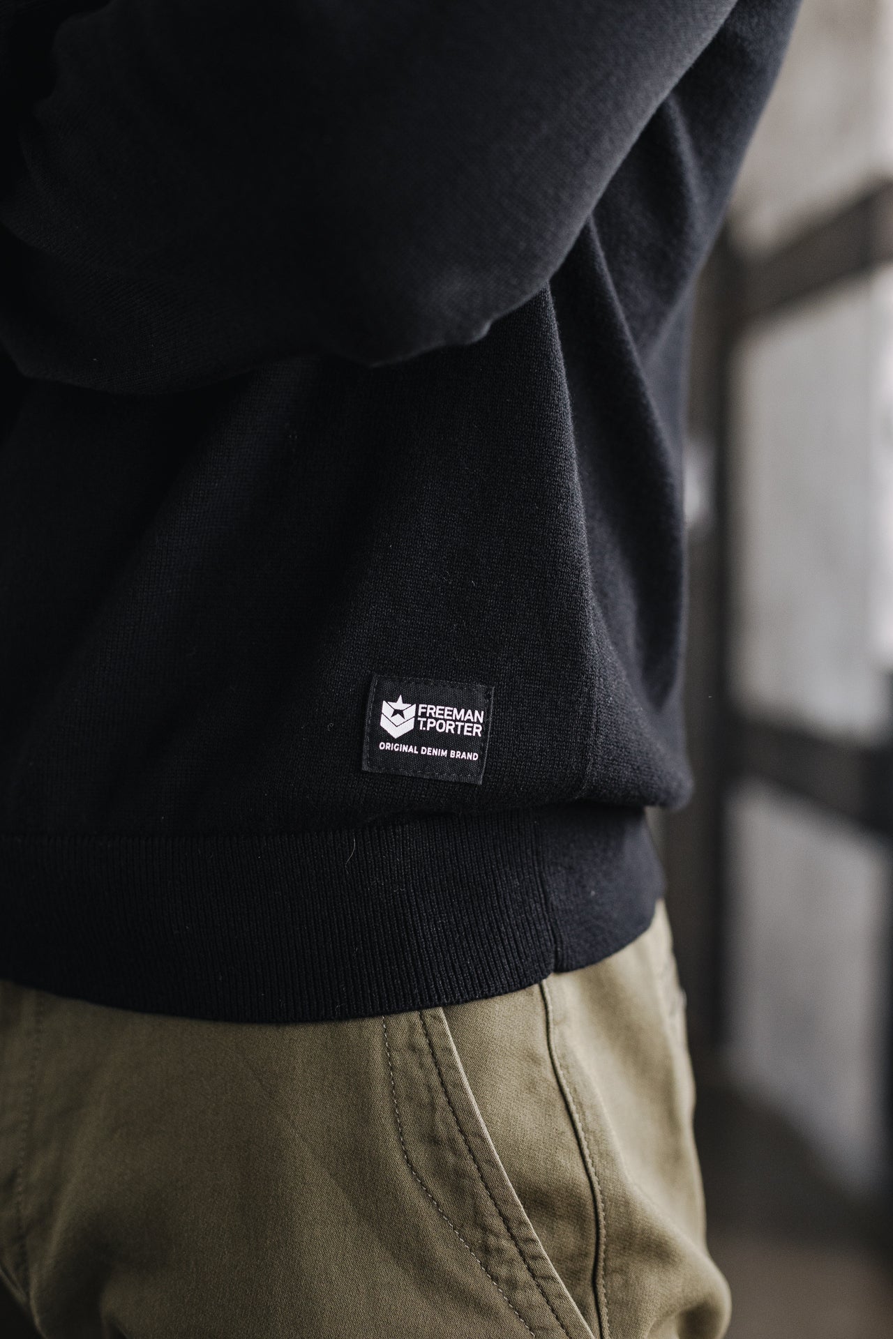 

Pull col rond Homme Sonny Conwy black | Freeman T. Porter