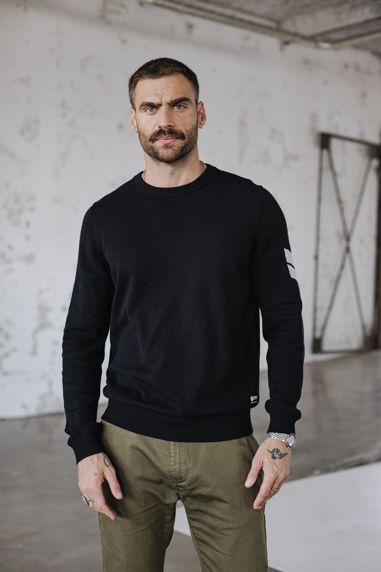 

Pull col rond Homme Sonny Conwy black | Freeman T. Porter