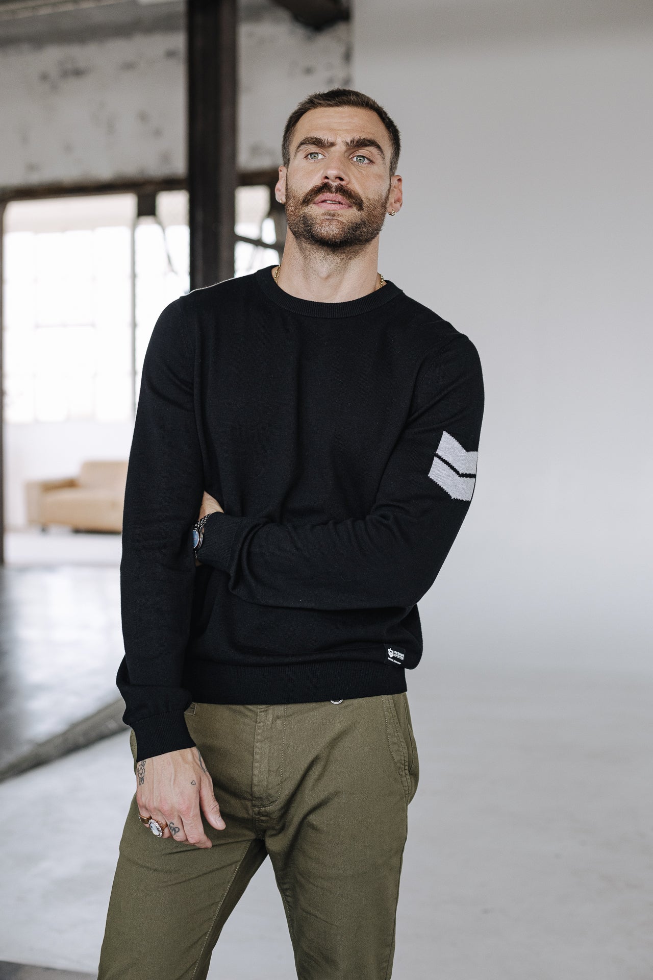 

Pull col rond Homme Sonny Conwy black | Freeman T. Porter