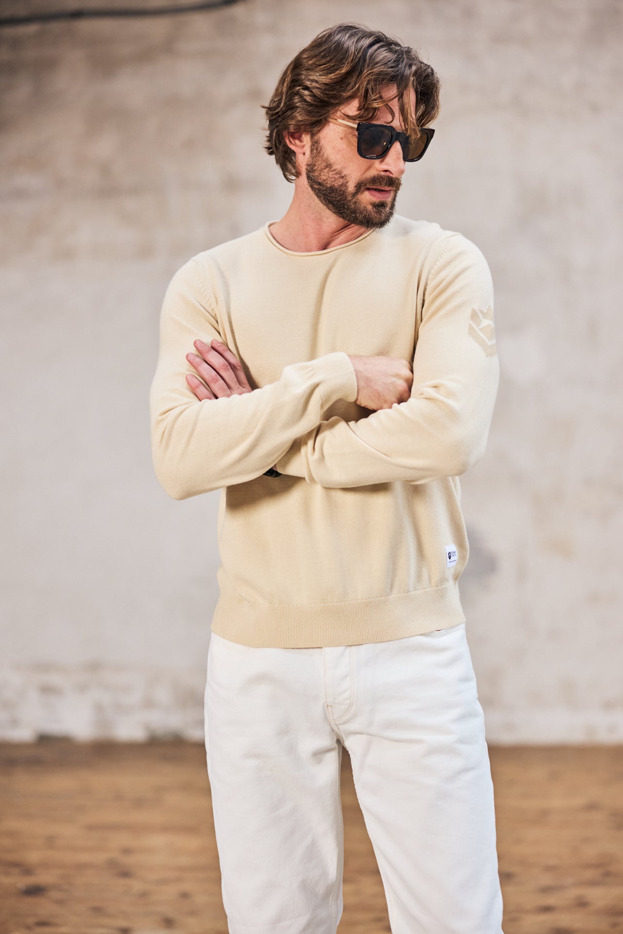
              

Pull col rond Homme Sonny Conwy wood ash | Freeman T. Porter
            