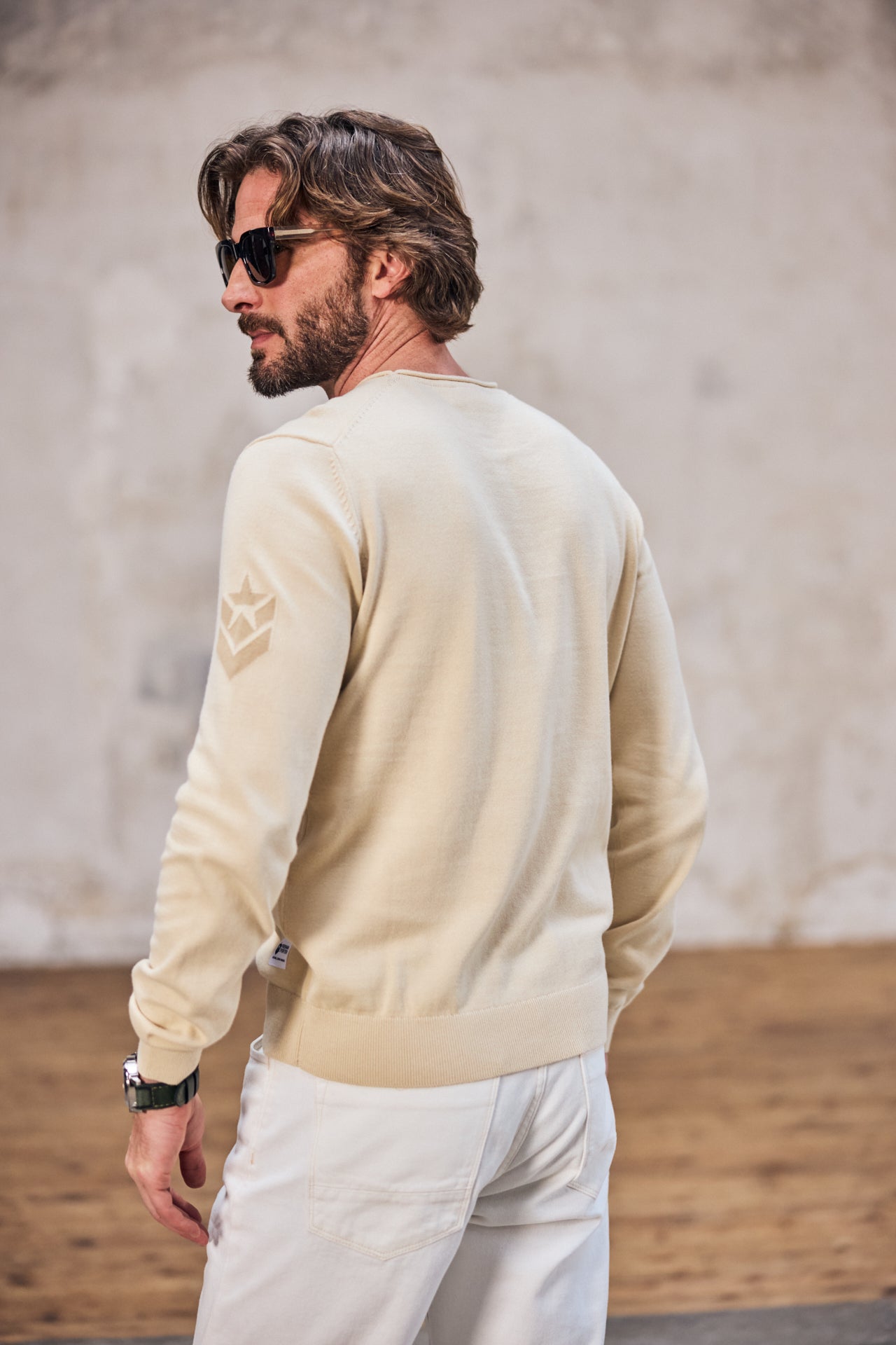 

Round-neck sweater Men Sonny Conwy wood ash | Freeman T. Porter
