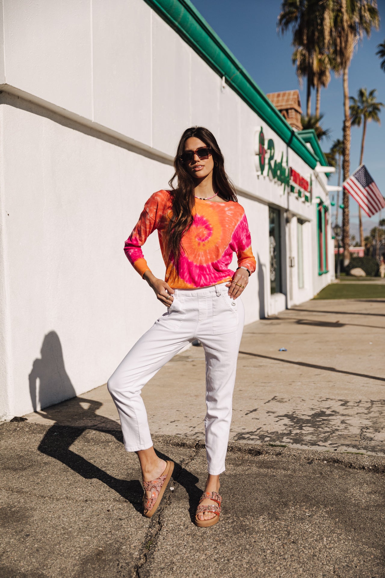 
              

Pull tie & dye Femme Tomily Snail fuchsia | Freeman T. Porter
            