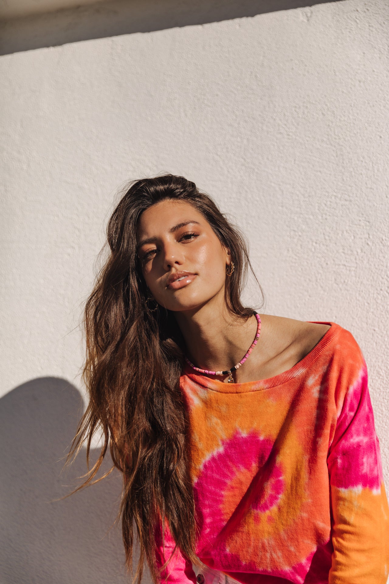 

Pull tie & dye Femme Tomily Snail fuchsia | Freeman T. Porter