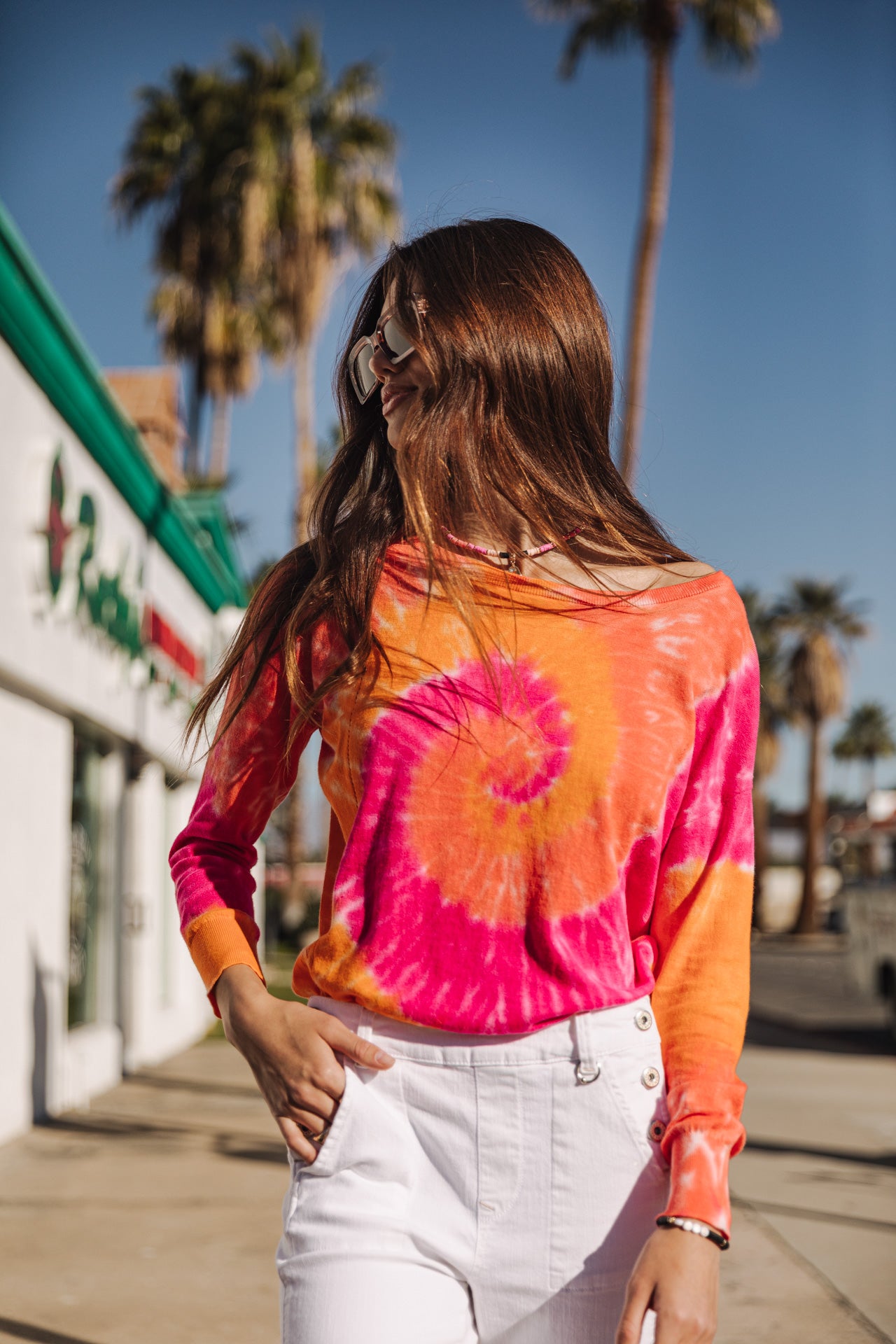 

Pull tie & dye Femme Tomily Snail fuchsia | Freeman T. Porter