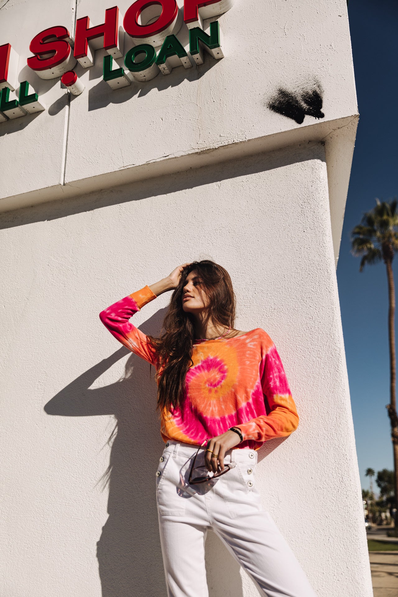 

Pull tie & dye Femme Tomily Snail fuchsia | Freeman T. Porter