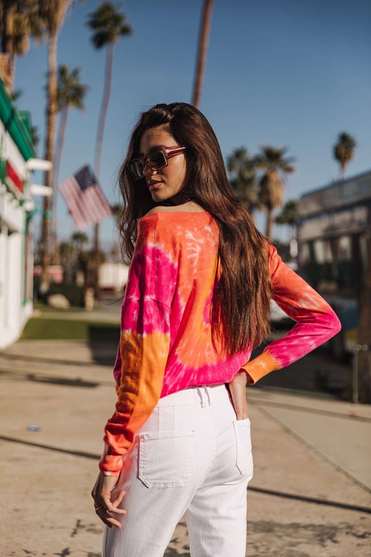 

Pull tie & dye Femme Tomily Snail fuchsia | Freeman T. Porter