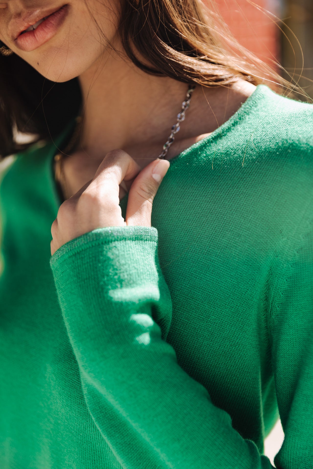 

Pull ajusté Femme Lorelia jolly green | Freeman T. Porter