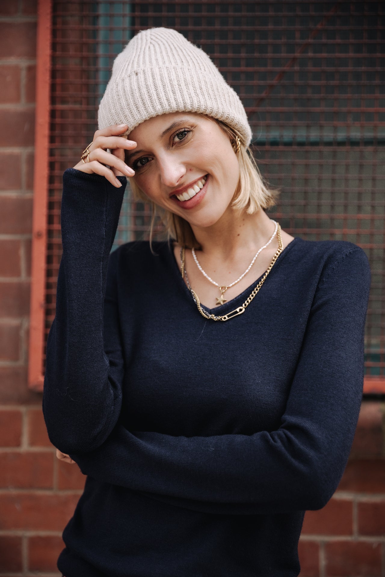 

Pull ajusté Woman Lorelia dark blue | Freeman T. Porter
