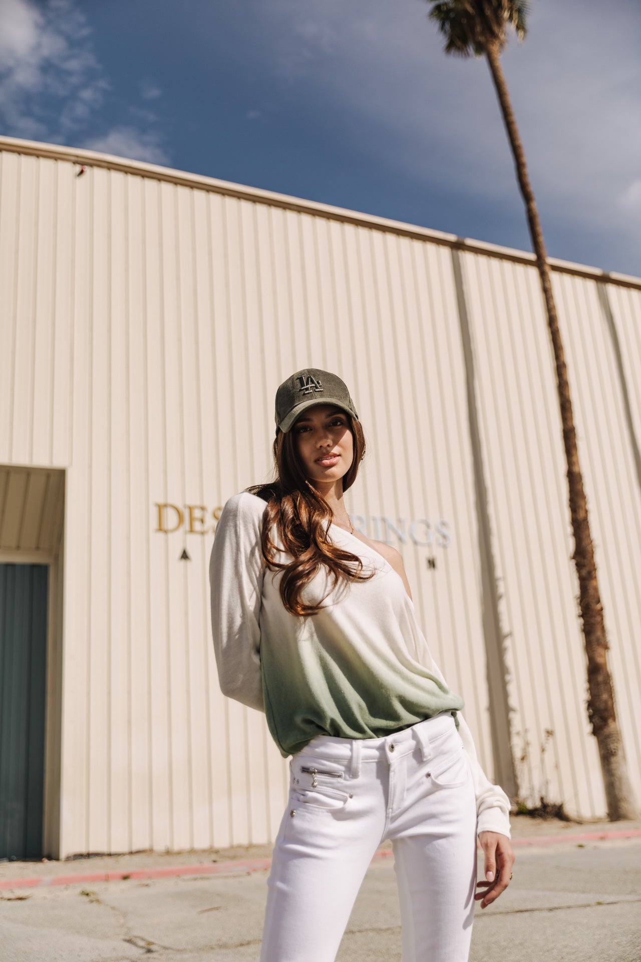 

Pull col bateau Femme Persia Dip Dye oil green | Freeman T. Porter