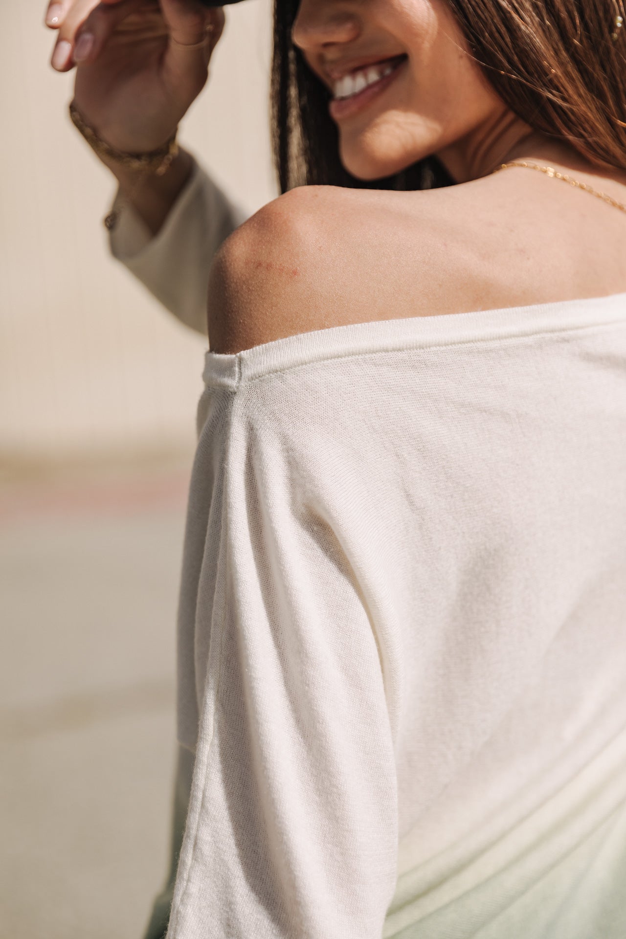 

Pull col bateau Femme Persia Dip Dye oil green | Freeman T. Porter