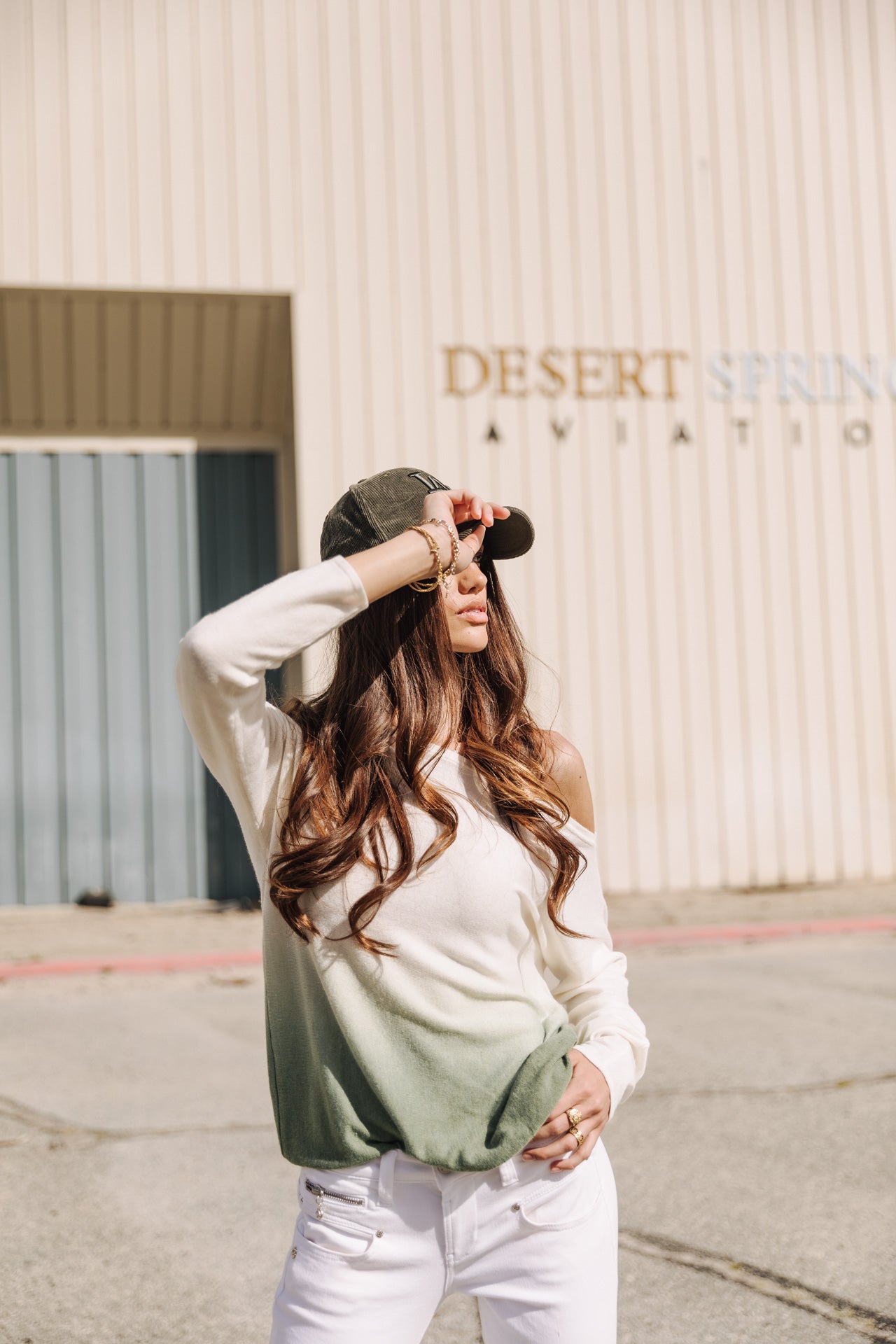 

Pull col bateau Femme Persia Dip Dye oil green | Freeman T. Porter