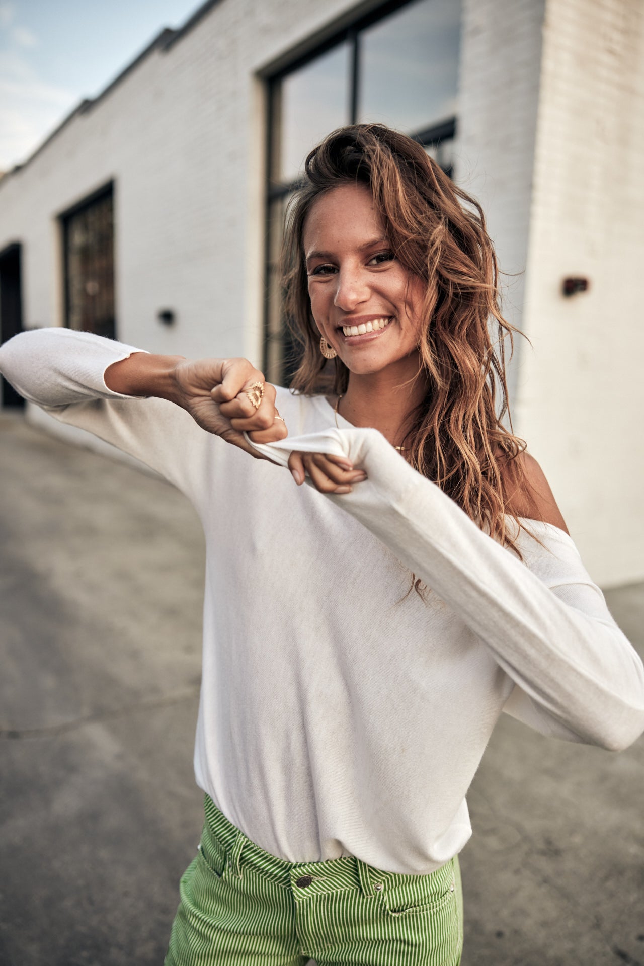 

Boat-neck sweater Woman Persia white | Freeman T. Porter