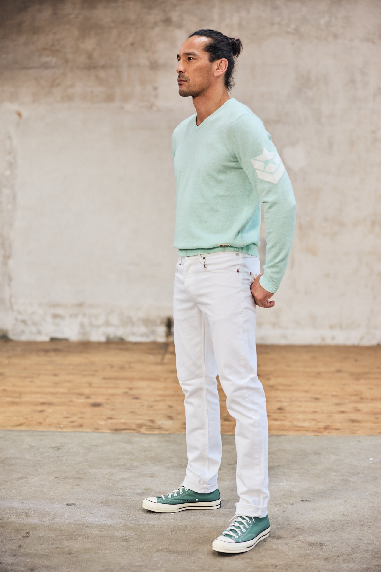 

Jersey con cuello de pico Hombres Edgar Trosa glacier | Freeman T. Porter