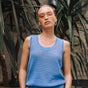 

Mesh tank top Woman Dulcia Mesh granada sky | Freeman T. Porter