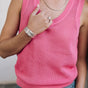 

Mesh tank top Woman Dulcia mesh bubblegum | Freeman T. Porter