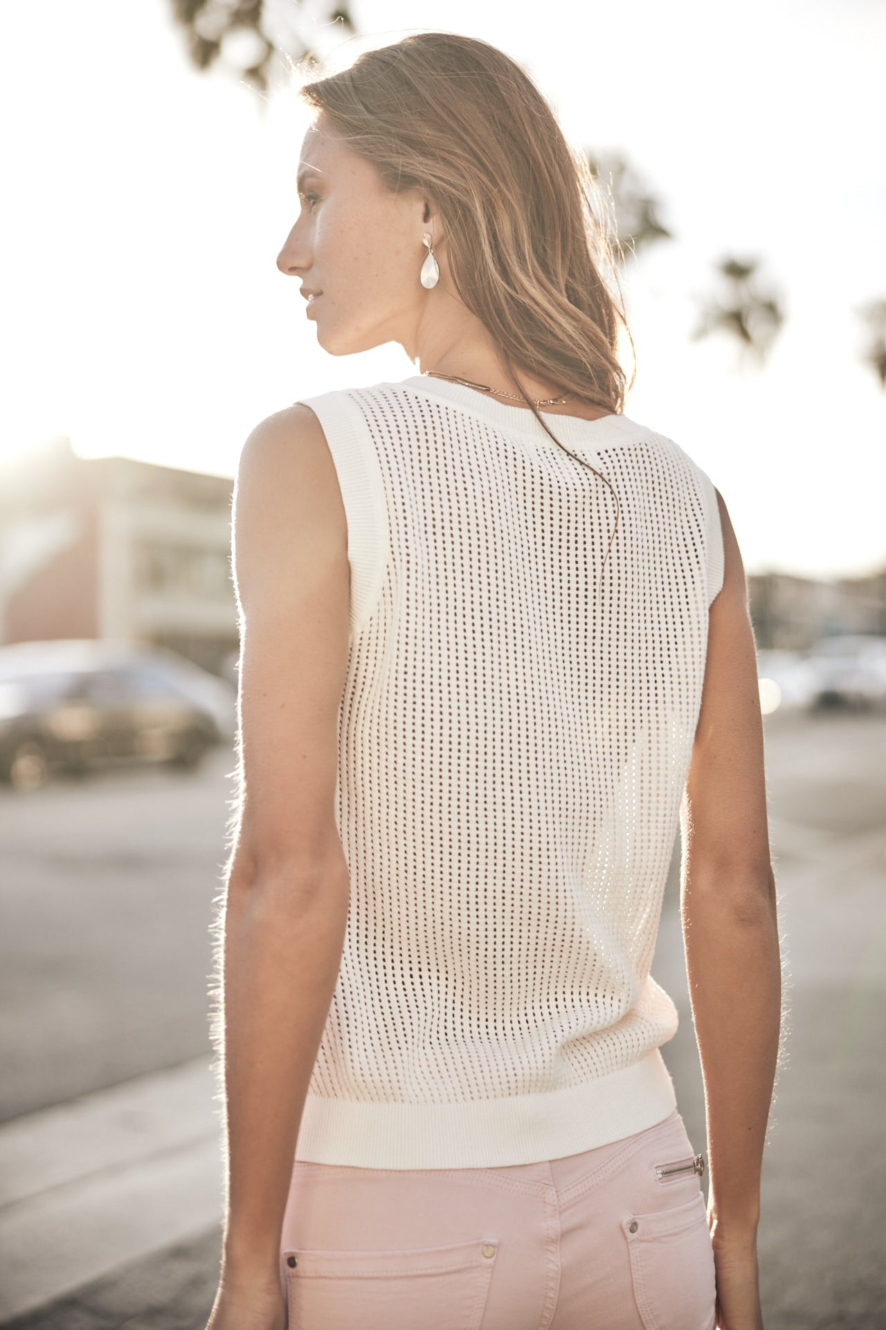 

Débardeur en maille Femme Dulcia Mesh off white | Freeman T. Porter