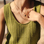 

Débardeur Mujer Dulcia Pointelle moss | Freeman T. Porter