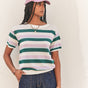 

Pull manches courtes Femme Pelona Stripes mauve | Freeman T. Porter