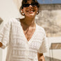 

Strickjacke aus Lochstrick Frau Pradda off white | Freeman T. Porter