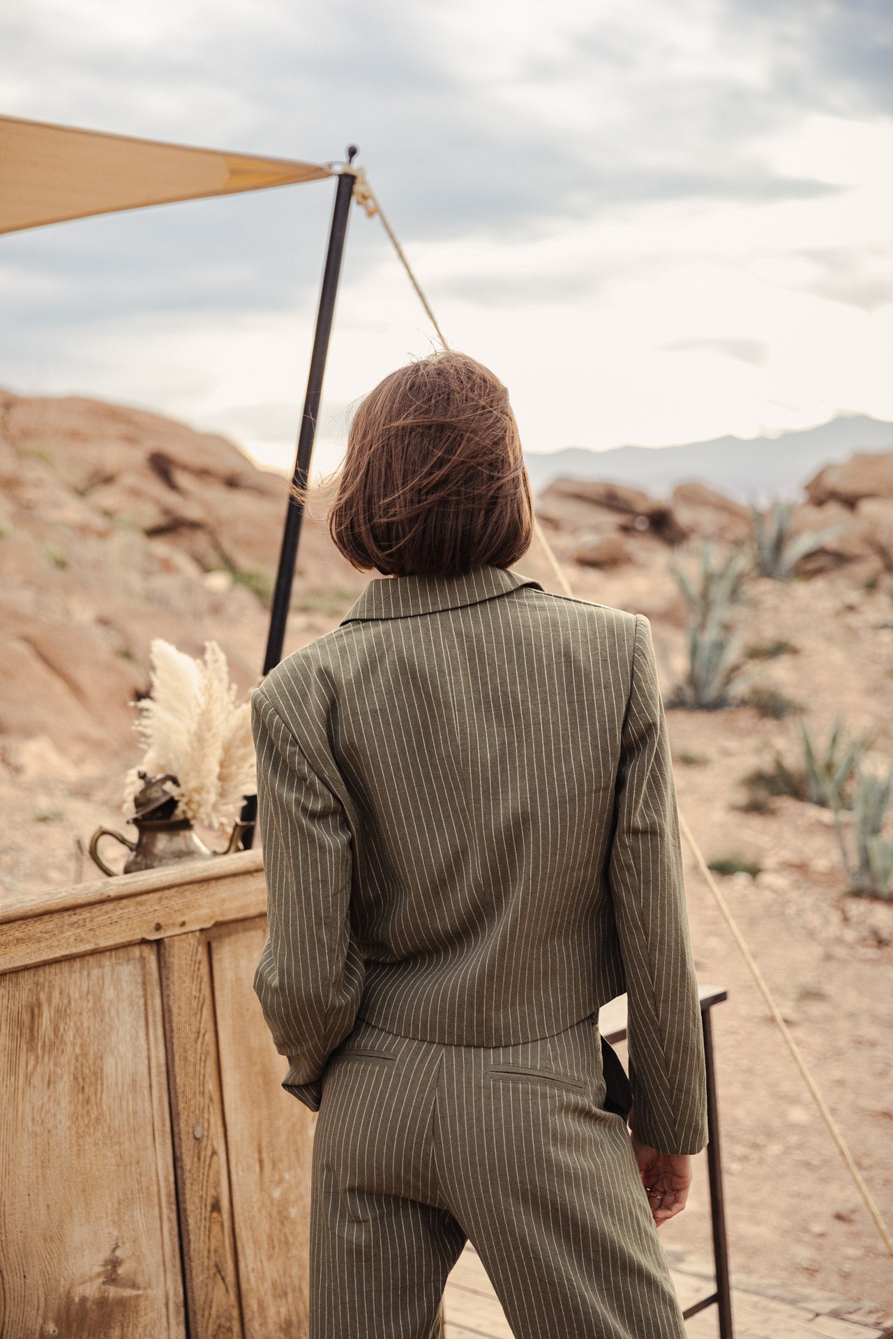 

Blazer cropped Femme Oceane Corsaire olivine | Freeman T. Porter