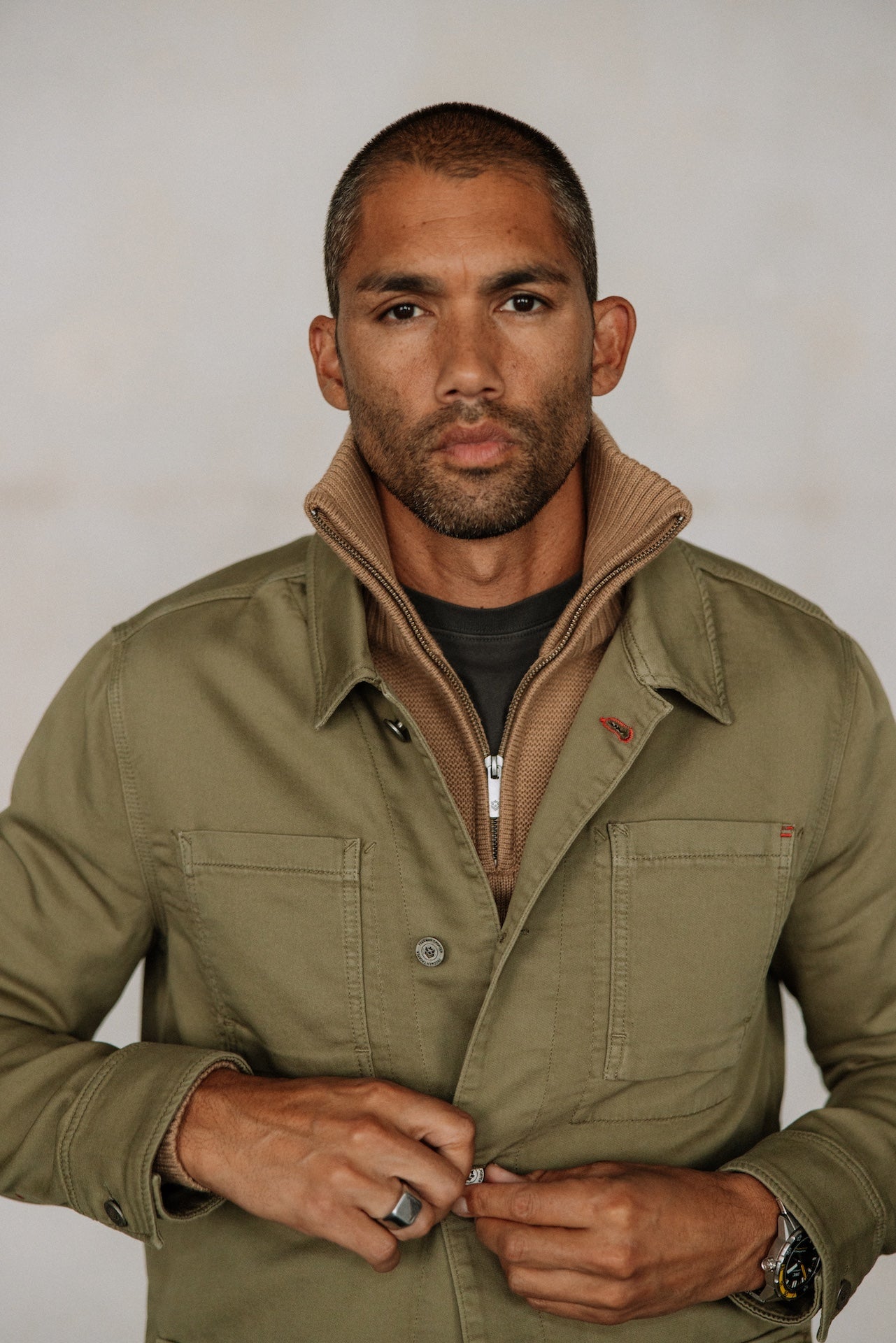 

Veste chemise Homme Luck Epic deep lichen green | Freeman T. Porter
