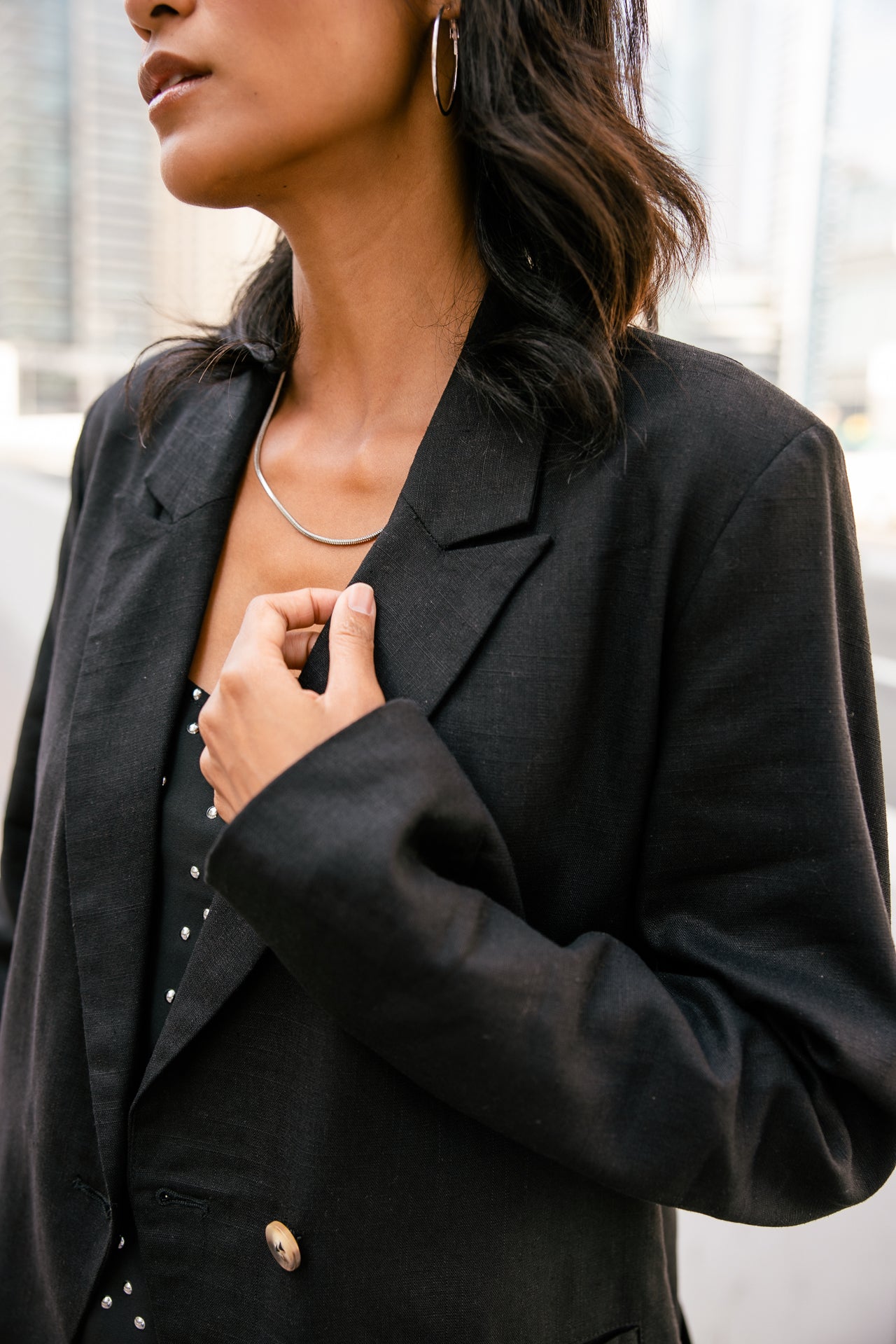 
              

Blazer droit en lin Femme Bernie black | Freeman T. Porter
            