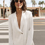 

Blazer droit en lin Femme Bernie bright white | Freeman T. Porter