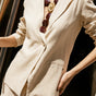 

Americana blazer oversize de lino Mujer Bernie Plain Linen macadamia | Freeman T. Porter