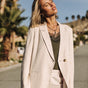 

Blazer droit en lin Femme Bernie simply taupe | Freeman T. Porter