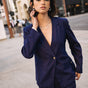

Blazer recto de lino Mujer Bernie Plain Linen peacoat | Freeman T. Porter