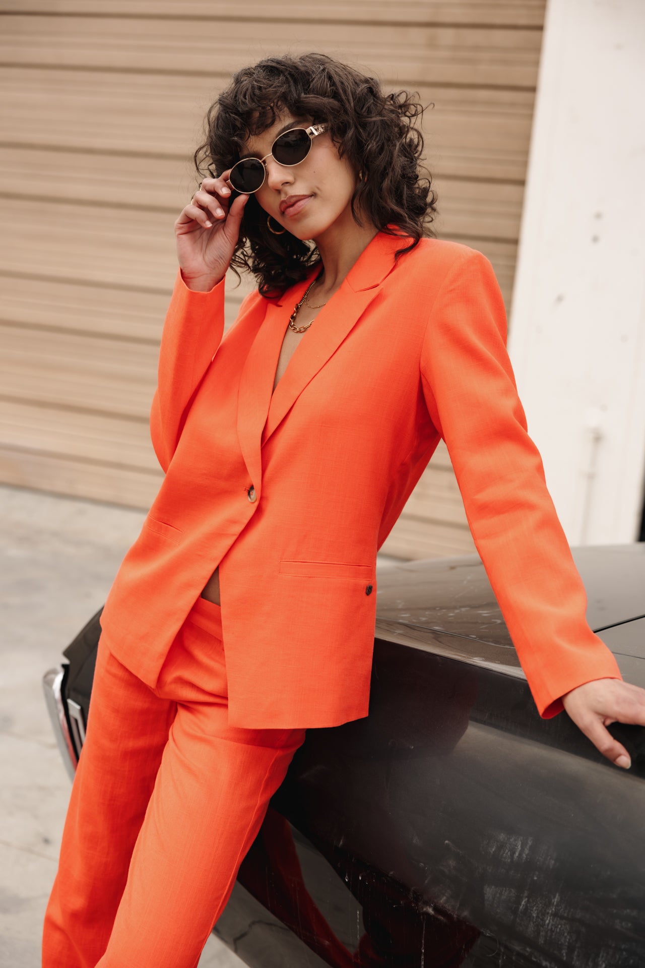 

Blazer droit en lin Femme Bernie tigerlily | Freeman T. Porter