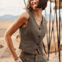 

Suit vest Woman Gladys Corsaire olivine | Freeman T. Porter